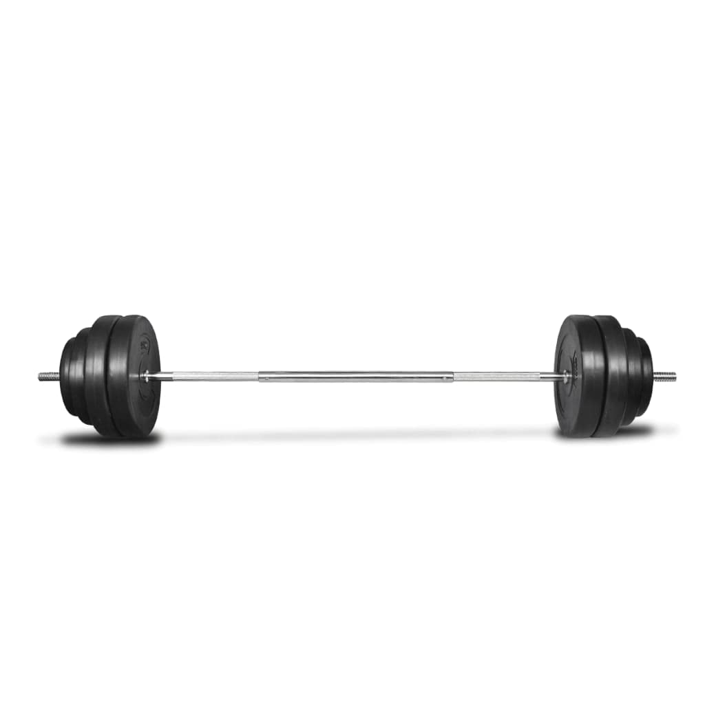 Amazon.com: loibinfen Barbell with Plates Set, 132 lb, Adjustable